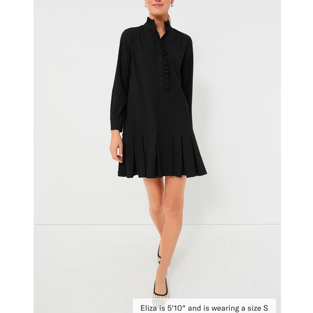 TUCKERNUCK Black Crepe Tate Dress NWT